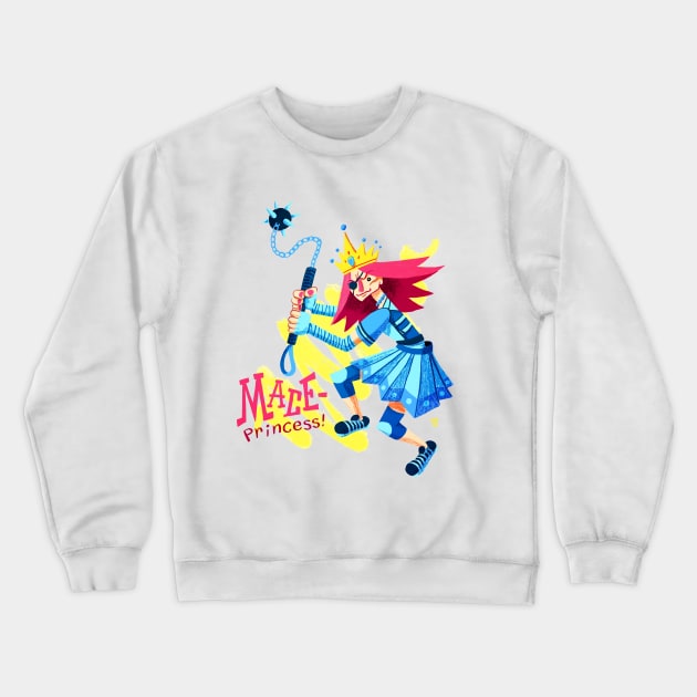 Mace-Princess! Crewneck Sweatshirt by washburnillustration